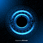 Futuristic hud interface with gradient style Free Vector