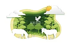 卡通动物背景  - 源文件下载【酷图网】动物背景,动物插图,卡通背景,野生动物,背景壁纸,卡通动物,动物保护