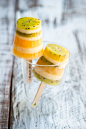 Delicious-looking kiwi orange creamsicles from Dessert for Breakfast