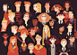 Illustrated Harry Potter characters