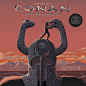 Laurent Durieux插画风格电影海报1_LP-CONAN+sticker_900x900