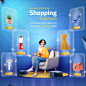 Online shopping app- E-commerce app social media design