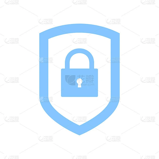 Secure icon symbol simple design素材-花瓣网