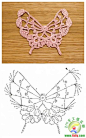 实用钩针小装饰，收集好久的呢-蝴蝶.jpg