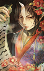 Tags: Anime, Demon, Smoking Pipe, Pixiv Id 2740291, Single Horn, Hoozuki no Reitetsu, Hoozuki (Hoozuki no Reitetsu)