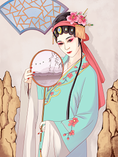 设图桔小梗采集到插画
