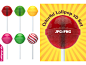 Colorful lolipop 3d set 400
