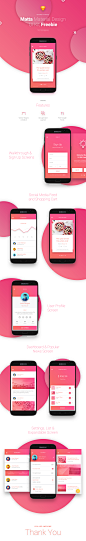 Matta - Material Design Mobile UI Kit - Freebie