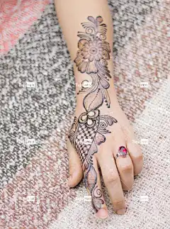 首饰 指甲花艺术 女孩 时尚 女孩时 文化 婚礼 巴基斯坦的文化