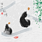 【观自在】 春有百花 秋有..._风莲__插画师作品_涂鸦王国gracg.com