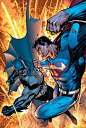蝙蝠侠与超人从传奇漫画系列，“蝙蝠侠与超人”。