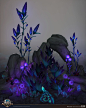 Rise of Azshara - World of Warcraft - Deepsea assets, Marie Lazar : The deep sea kit was inspired by all a manner of fangly fish. Towards the beginning of development the team visited the Aquarium of the Pacific, where the crazy comb jellyfish I saw event