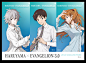 HARUYAMA×EVANGELION：3.0
【EVA×春山西服】 只要在春山西服官网商店里购买与EVA的合作商品，每购入一件可获得A6（W148mm × H105mm）大小限定贴纸一枚。 #HARUYAMA#
中文详情说明：http://home.gamer.com.tw/creationDetail.php?sn=1964369