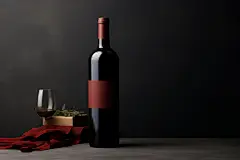 高档酒瓶葡萄酒红酒酒瓶包装样机模型