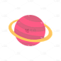 扁平风-手绘科技元素-星球