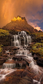  'Dawn Waterfall', Clements Mountain, Montana