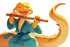 蛇年可爱蛇拟人形象