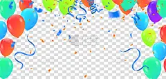 Birthday balloon and celebration banner party happ