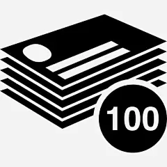 100名片堆图标高清素材 100 印刷 印刷产品 名片 堆叠 栈 生意 免抠png 设计图片 免费下载