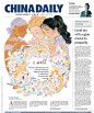 #灵感的诞生# 整理下近期的中国日报国际周... 来自插画师李旻 - 微博