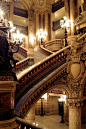 Paris - Opera Garnier Indoor，华丽，复古，马龙图的值得赞美