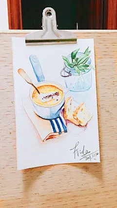 @绿萝的主人的水彩小画