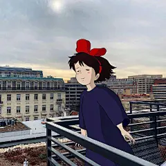 当宫崎骏人物走进现实 ​​​​。 ​​​​
