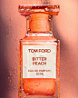Photo by TOM FORD BEAUTY on October 31, 2020. 图片中可能有：上面的文字是“TOM TOMFORD FORD BITTER PEACH EAU DE PARFUM 50 ML”.