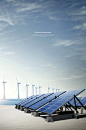 再生能源 绿色环保 风力太阳 智能科技海报设计PSD tid292t000986