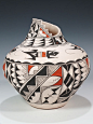 Acoma Pueblo Hand Coiled Pottery  by Leland Robert Vallo: 