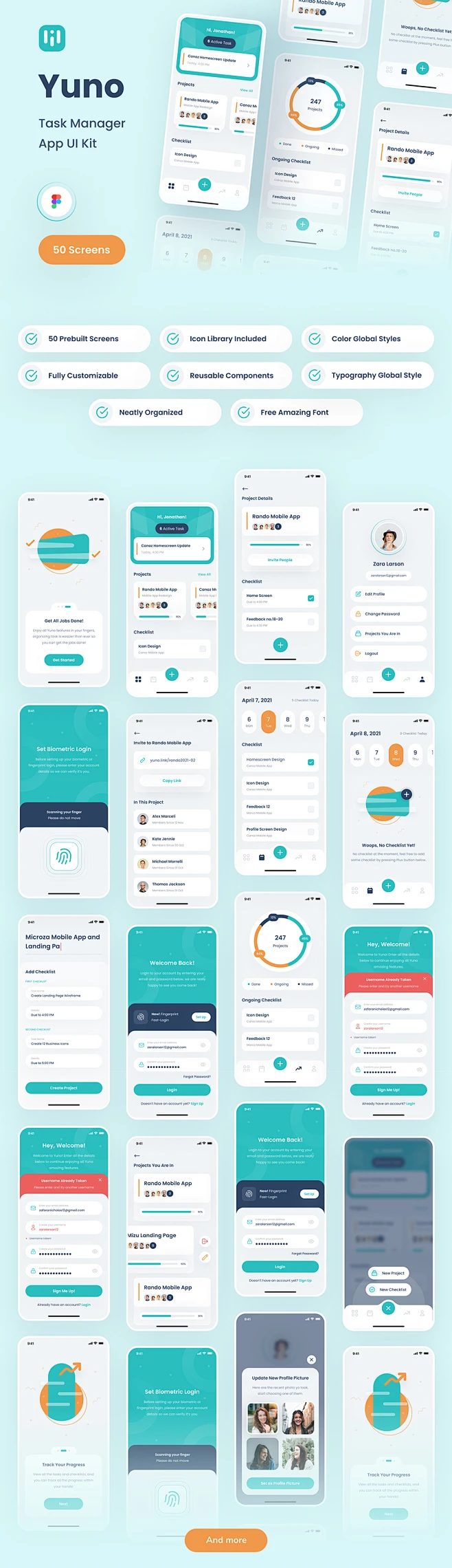 #APP模板# 项目任务管理登录列表详情图表个人中心app ui源文件fig模板-花瓣网