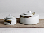 墨画陶瓷茶叶罐储物罐现代简约家居饰品摆件样板房软装创意工艺品-淘宝网