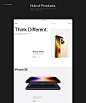 Ecommerce Figma store UI/UX Website apple grid minimal Web Design  concept