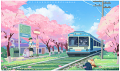 放晴的天空!!采集到插画/手绘/素描