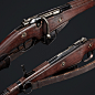 Berthier 1890 ("Hunt: Showdown" fanart) , Victor Denoncin : Here is the "bayou" version of the french rifle, the "Berthier 1890". 
I decided to create a gun inspired by the "Hunt: Showdown" universe using the famous