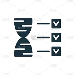 测试DNA剪影图标。遗传密码的分析和检验。遗传学测试与验证。DNA分析和检查标记图标。矢量图