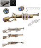 Timekeeper Weapon Set, Ahmed Aldoori : These were concepts later modeled by Phil Liu as in game assets for Guild Wars 2