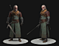 GERALT OF RIVIA - The Witcher III Wild Hunt - Stylized, Julen Urrutia : An stylized version of Geralt of Rivia from the Witcher series. 
This in particular is my take on Witcher III's Geralt, but instead of making him wear the official armor I thought fan