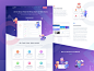 Serped Landing Page seo tools design seo icon design icon ui ui design webdesign dashboard vector landingpage website sketch app character design illustration ninja