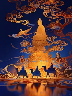梦入敦煌 _ 骆驼 佛像 _ 丝绸之路（2）_11_流星的AI神创_来自小红书网页版