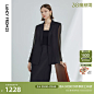 朗姿复古法式设计感小众气质高级感外套女2024年夏季新款休闲西装-tmall.com天猫