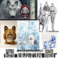 Bobby Chiu 插画 角色设计 Q版CG角色怪物场景设定线稿插画-淘宝网