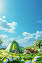 jonsoloe7889_tent_on_the_grassblue_sky_backgroundThere_are_roll_4cdd5206-b656-48b1-9bff-a7a099a993b8.png (896×1344)