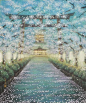 插画：福井良宏的水彩世界 (3) 樱花飘落，宛如梦境般的世界