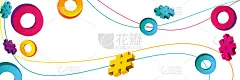 几何渐变彩色抽象背景。