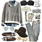 A fashion look from March 2014 featuring Current/Elliott jeans, Simone Perele bras and Moschino Cheap 