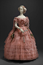 Ballgown, ca 1858 United States, MFA Boston: 