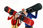 冬季休闲滑雪情侣图片