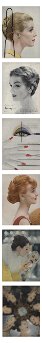 #Archive# Vogue 杂志五十年代美妆片大赏

与当下时装摄影完全不同的一种画风✨ ​​​​
