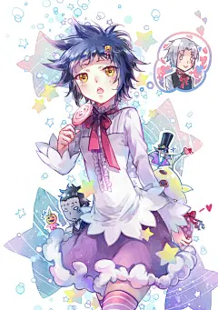 驱魔少年 同人图 插画 壁纸 | Road Kamelot | 半次元-第一中文COS绘画小说社区